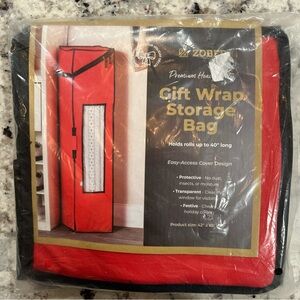 Zober Red Gift Wrap Storage Bag